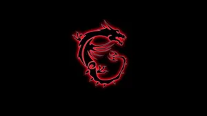 Black And Red Gaming Dragon Center Wallpaper