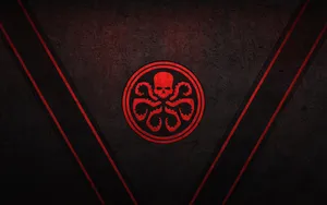 Black And Red Hydra Logo Wallpaper