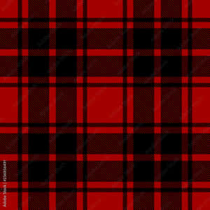 Black And Red Plaid Criss-cross Wallpaper
