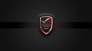 Black And Red Shield With Asus Rog Logo Wallpaper