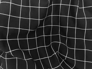 Black And White Aesthetic Crumpled Blanket With Lines Wallpaper