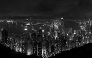 Black And White Aesthetic Pc Night City Wallpaper