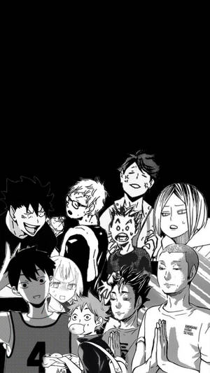 Black And White Anime Aesthetic Haikyuu Wallpaper