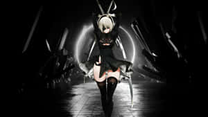 Black And White Anime Girl Wallpaper