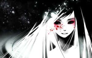 Black And White Anime Girl Wallpaper