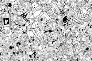 Black And White Comic Scene Wallpaper