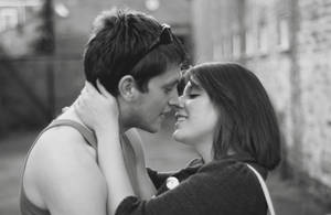 Black And White Couple Wallpaper