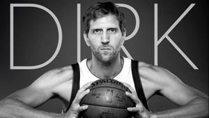 Black And White Dirk Nowitzki Wallpaper