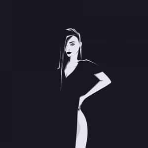 Black-and-white For Girls Wallpaper