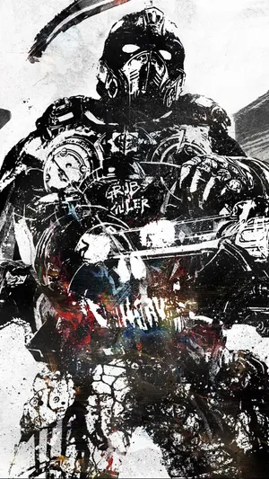 Black And White Gears Of War Wallpaper