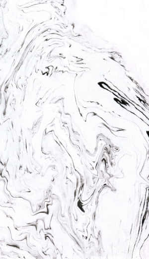 Black And White Ink Fluid Marble Wallpaper