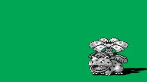 Black And White Ivysaur Wallpaper