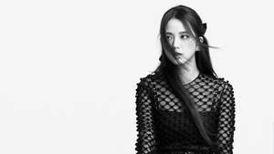 Black And White Jisoo Wallpaper