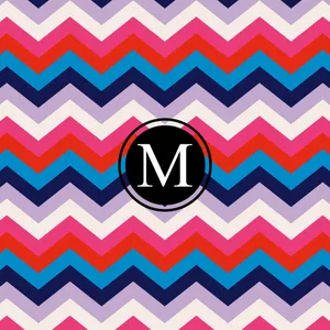 Black And White M Monogram Desktop Wallpaper