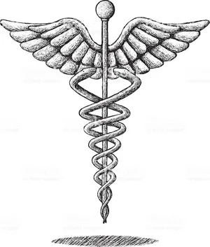 Black And White Medical Symbol Wallpaper