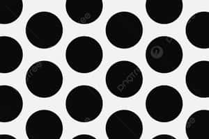 Black And White Polka Dots Pattern Wallpaper