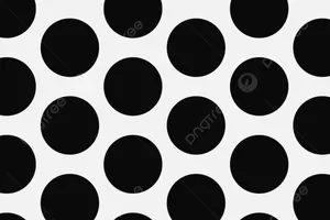 Black And White Polka Dots Pattern Wallpaper