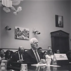 Black And White Portrait Of John Cornyn Wallpaper