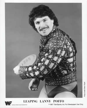 Black And White Smiling Lanny Poffo Wallpaper