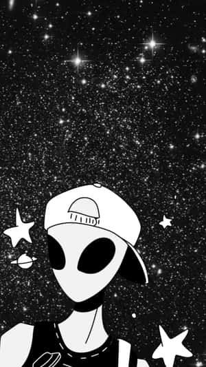 Black And White Star Wallpaper