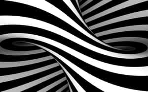 Black And White Stripes - Balance And Visual Interest Wallpaper