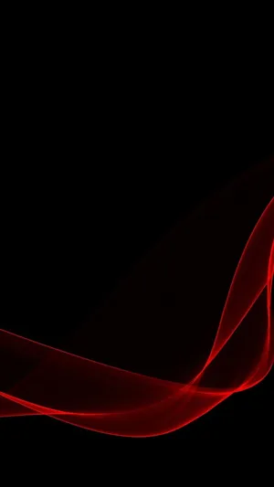 Black Android Glowing Red Light Wallpaper