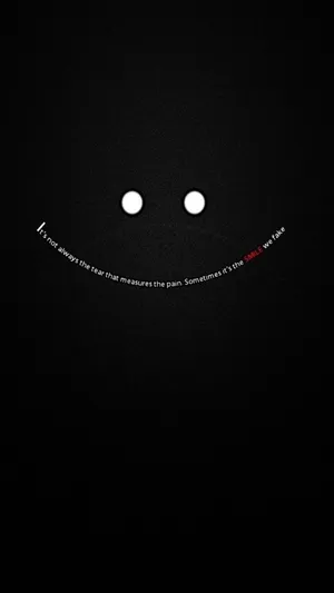Black Android Smiley Wallpaper