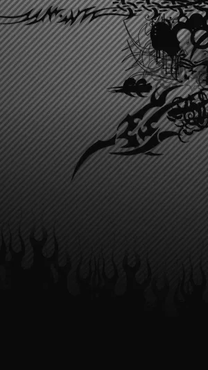 Black Android Tribal Tattoos Wallpaper