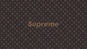 Black Background Supreme Monogram Desktop Wallpaper