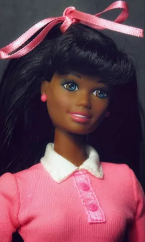 Black Barbie Doll Portrait Wallpaper