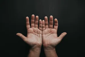 Black Bare Hands Wallpaper