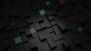 Black Blue Brown Platonic Solids Wallpaper