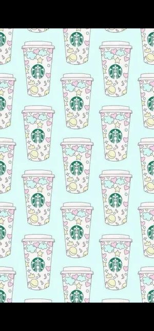 Black Border Starbucks Iphone Wallpaper
