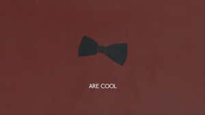 Black Bow Minimalist Design Wallpaper