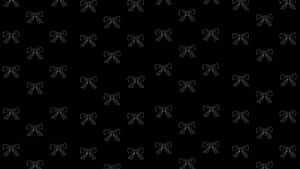 Black Bow Pattern Background Wallpaper