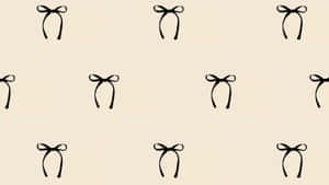 Black Bow Pattern Design Wallpaper