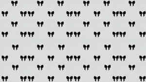 Black Bow Pattern Design Wallpaper