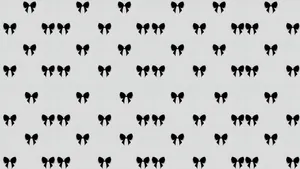 Black Bow Pattern Design Wallpaper