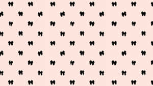 Black Bow Pattern Design Wallpaper
