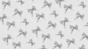 Black Bow Pattern Design Wallpaper