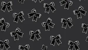 Black Bow Pattern Design Wallpaper