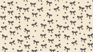 Black Bow Pattern Design Wallpaper
