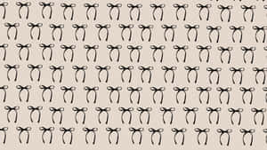 Black Bow Pattern Design Wallpaper
