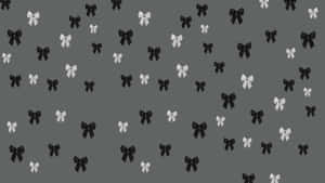 Black Bow Pattern Design Wallpaper