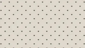 Black Bow Pattern Fabric Wallpaper
