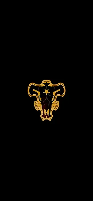 Black Bull Emblem Black Clover Wallpaper