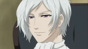 Black Butler Anime Character Smirk Wallpaper