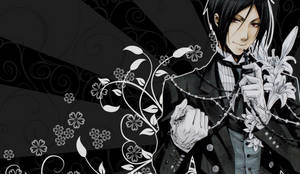 Black Butler Black Aesthetic Sebastian Wallpaper