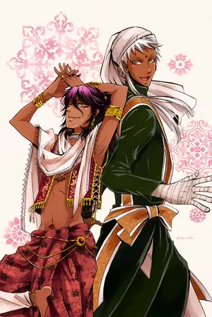 Black Butler Charactersin Traditional Attire Wallpaper