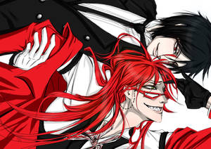 Black Butler Grell And Sebastian Wallpaper